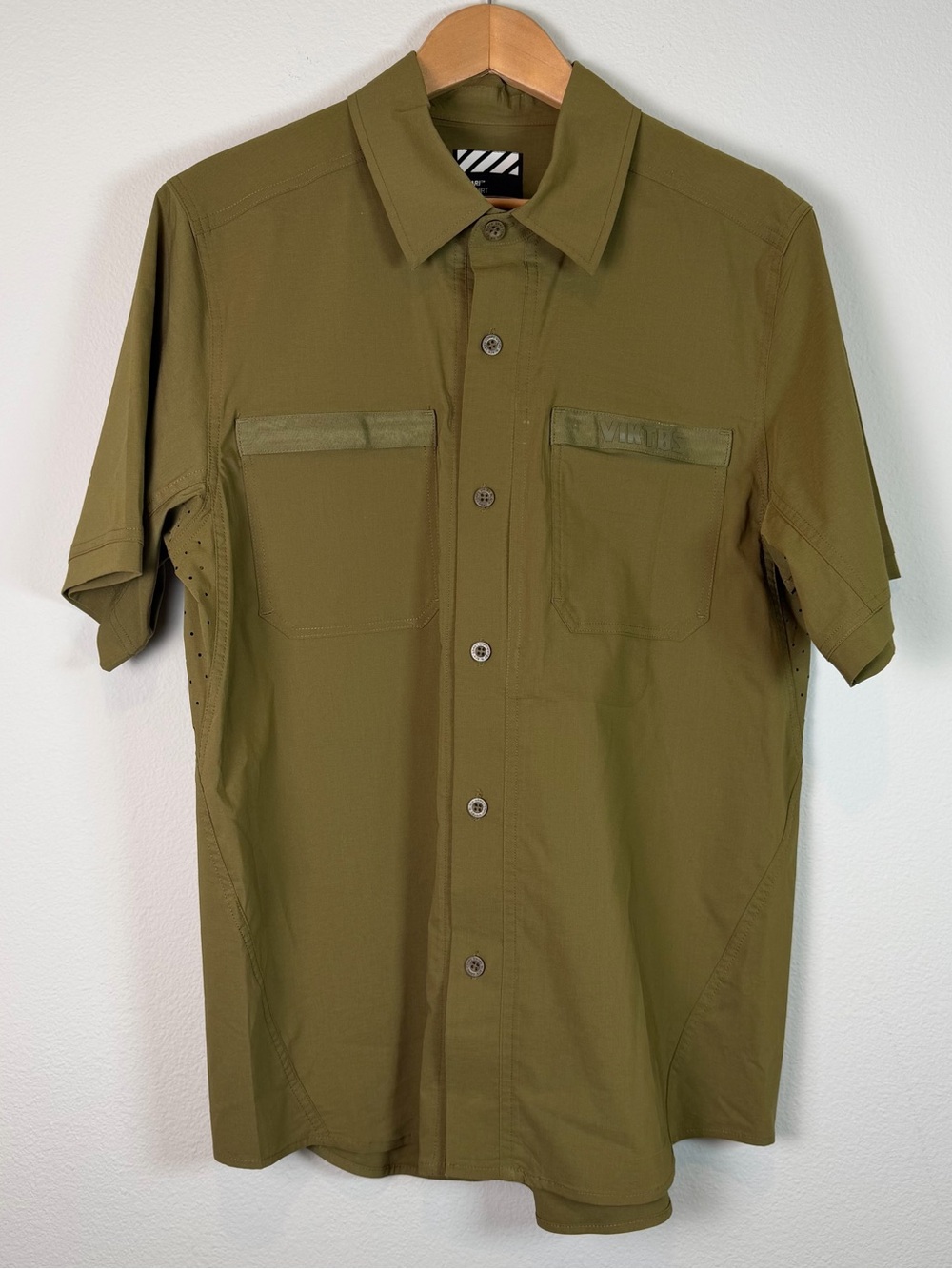 Viktos Sofari OPS Shirt Mens Medium Olive Green Tactical Performance Stretch